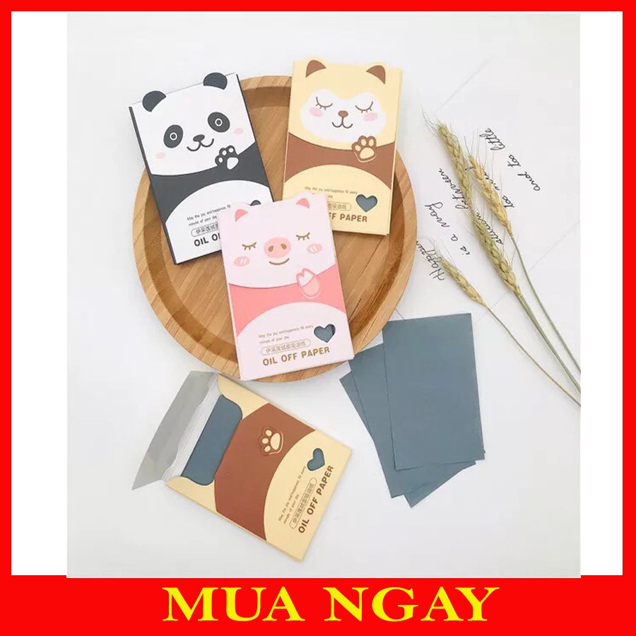 Giấy Thấm Dầu Than Hoạt Tính Oil Off Paper OP24 |( Gói 80 Miếng )