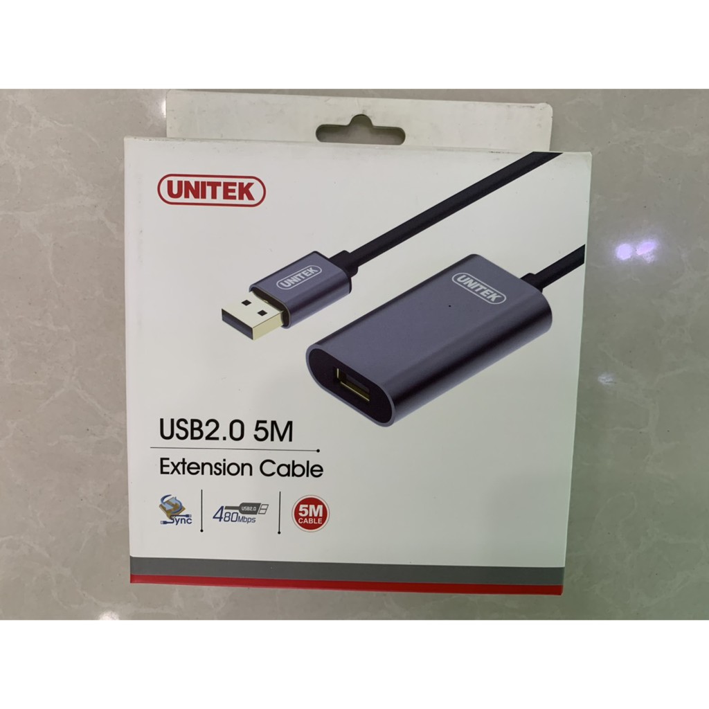 Cáp USB nd Unitek Y 271 2.0, Cáp USB nối dài khuếch đại UNITEK 5m Y 271 2.0 , 10m Y 272