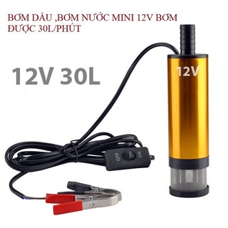 bơm nước mini 12V - máy bơm dầu ,hút dầu,xăng mini 12V