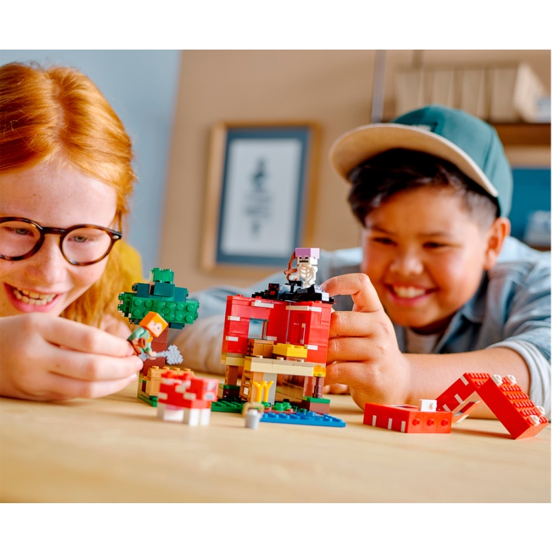 Lego HaHa - Lego Minecraft - Nhà Nấm - 21179