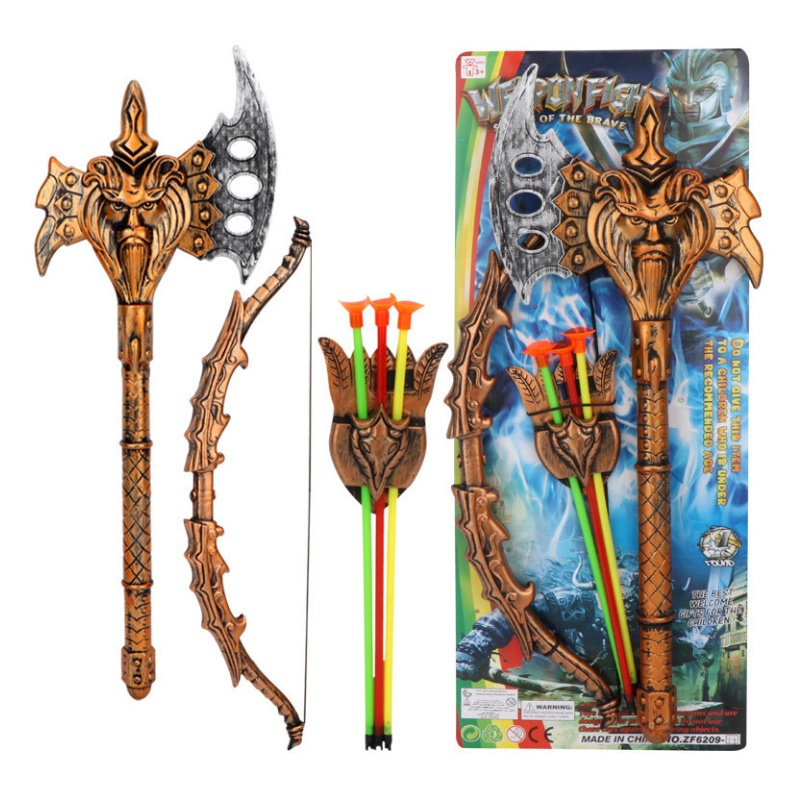 Đồ chơi vũ khí cổ đại nhiều chi tiết cỡ lớn cho bé trai cosplay hoá trang nhân vật viking B4KIDS - L8