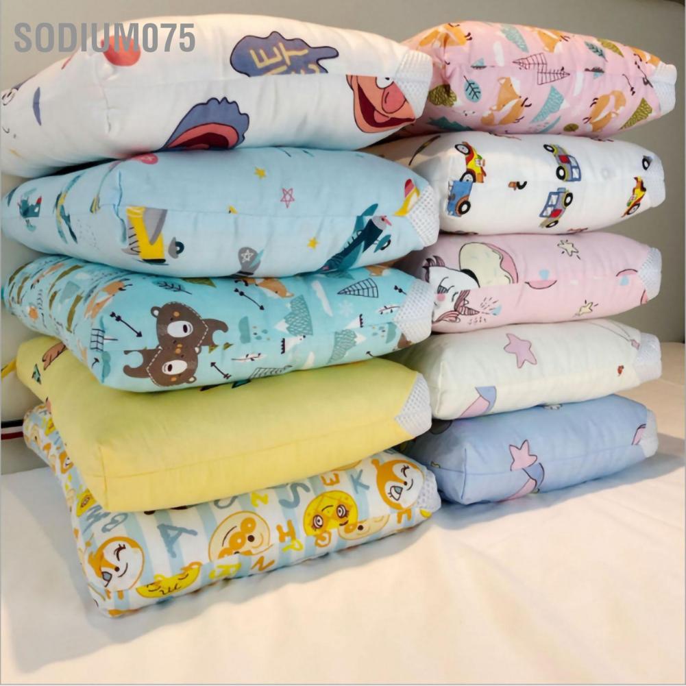 Sodium075 Gối trẻ em Bông tinh khiết có thể giặt được Mẫu dễ thương cho mới biết đi di động mẫu giáo
