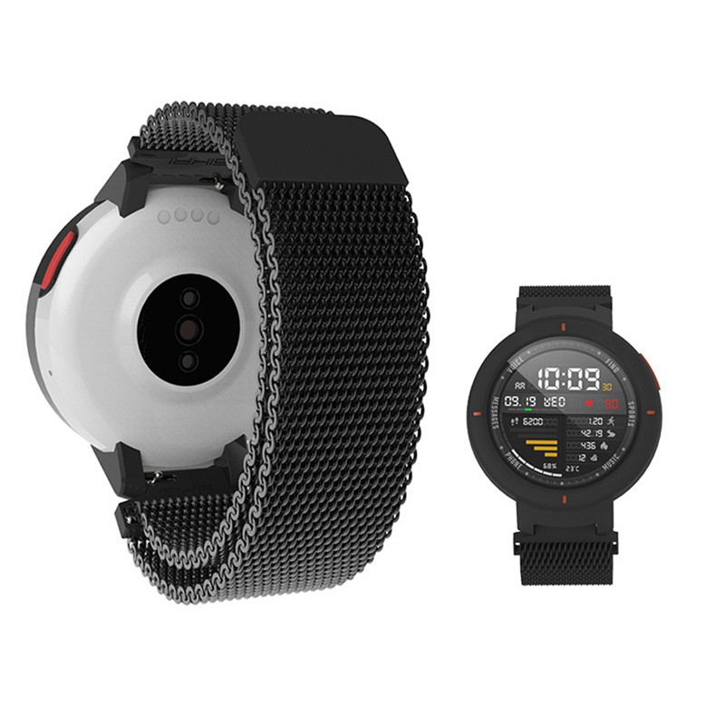 Dây đeo Milanese bằng thép không gỉ dành cho đồng hồ thông minh Huami Amazfit Verge Lite