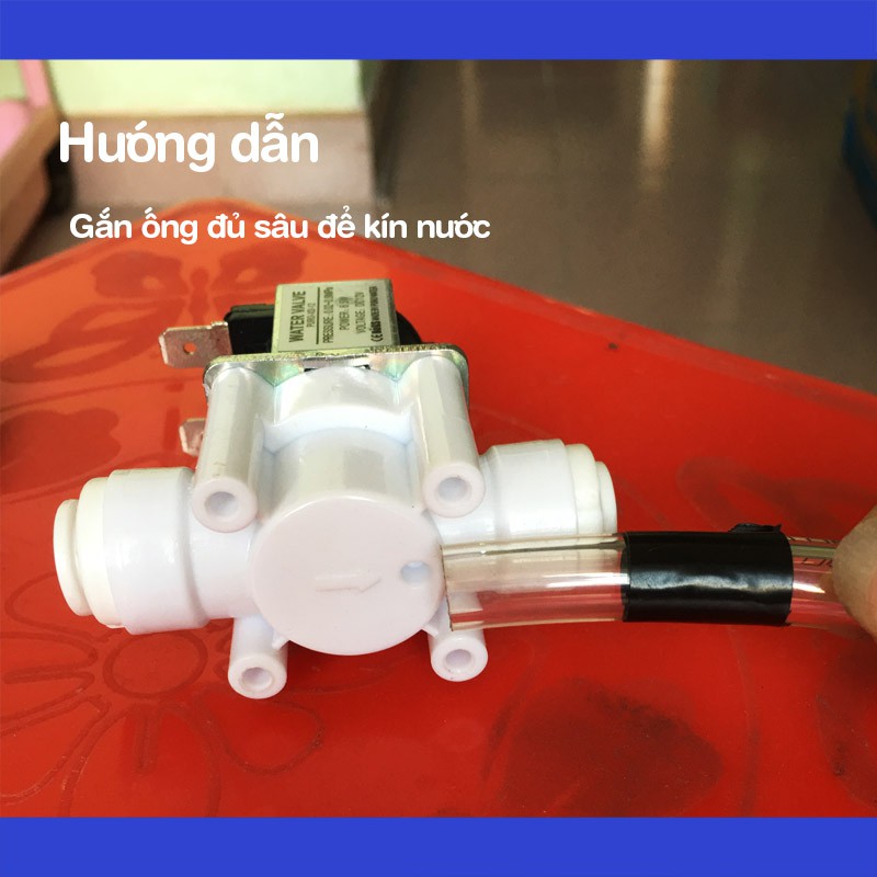 Van nước điện từ RO 12v ống 10mm 6.5mm loại tốt