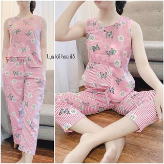 Bộ mặc nhà chất lụa hàn, không nhăn, không xù,mặc mát mềm, đủ size từ 40-63kg