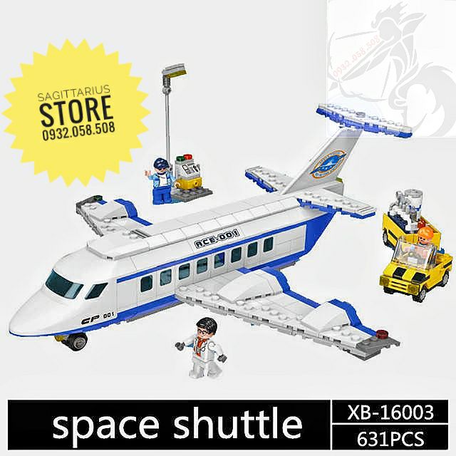 Lego XingBao XB-16003 Lắp Ráp Máy Bay Thám Hiểm Không Gian -  Space Shuttle ( 631 Mảnh )
