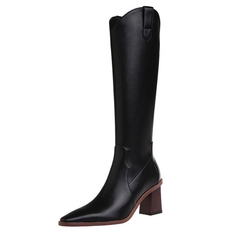 ORDER Boots Đùi Da Cổ Chữ V dưới gối Cá Tính Quảng Châu Cao Cấp Ả | BigBuy360 - bigbuy360.vn