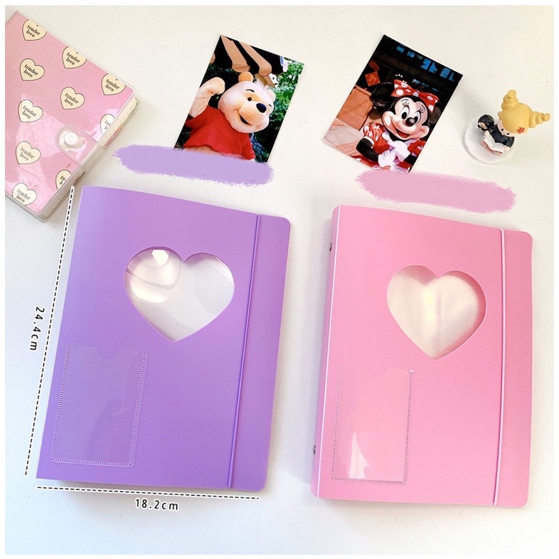 Bìa binder trái tim 6 còng