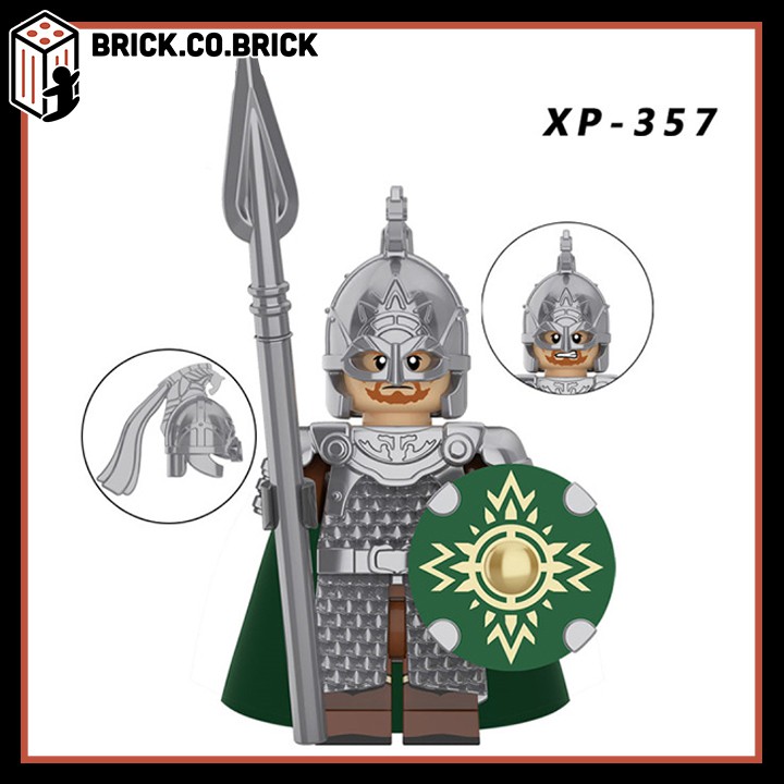 Lord of the Rings Rohan Warriors KT1046 Koruit Đồ Chơi Non LEGO và Minifigure Mô Hình Lắp Ráp Lính Trung Cổ