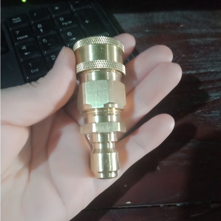 Khớp nối nhanh máy rửa xe, Nối đầu ra cho máy rửa xe áp lực chống xoắn dây 22mm