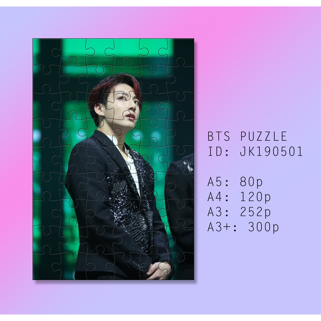 Tranh ghép BTS Jungkook (Puzzle JungKook)