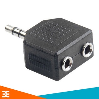 Jack chia 3.5mm 1 đầu ra 2 đầu 3.5 ly - 3 khấc chuẩn stereo