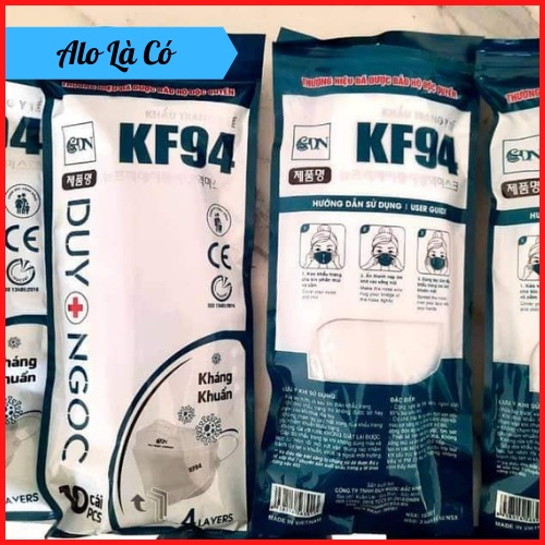 10 Chiếc - KHẨU TRANG KF94 KHÁNG KHUẨN DUY NGỌC | BigBuy360 - bigbuy360.vn