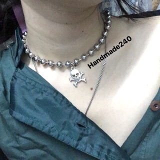 Ballchain 8ly [ 38cm ] + mặt — ball chain 8ly -45cm