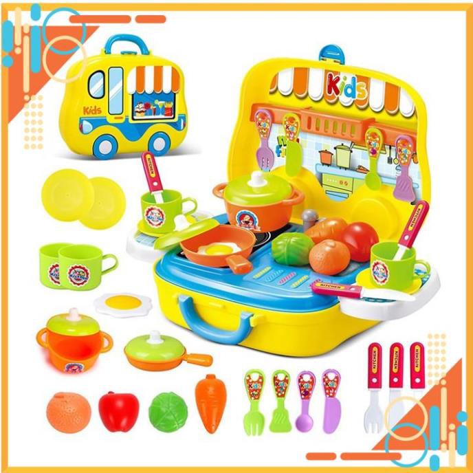 [ Mua ngay nhận ưu đãi của TINI ] Hộp bếp nấu ăn hình ô tô Toys House 008-915/919 phát triển năng khiếu nấu ăn cho bé.