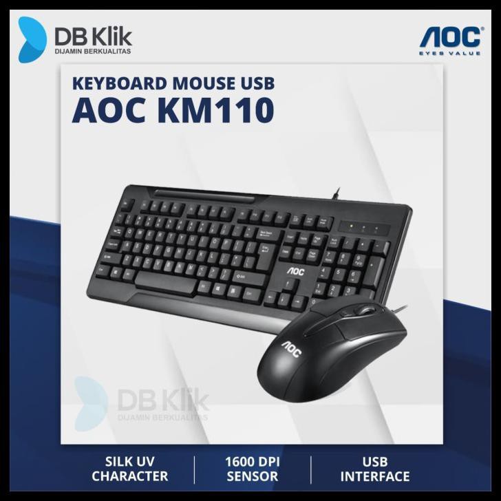 Bàn Phím + Chuột Máy Tính Aoc Km110 Kal029