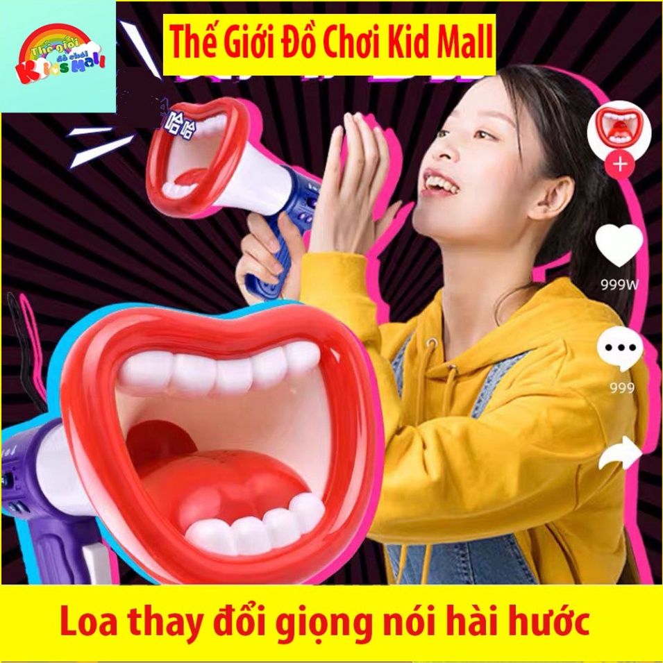 Loa thay đổi âm thanh, giọng nói hài hước, Đồ chơi âm nhạc loa phóng thanh trẻ em chơi nhà