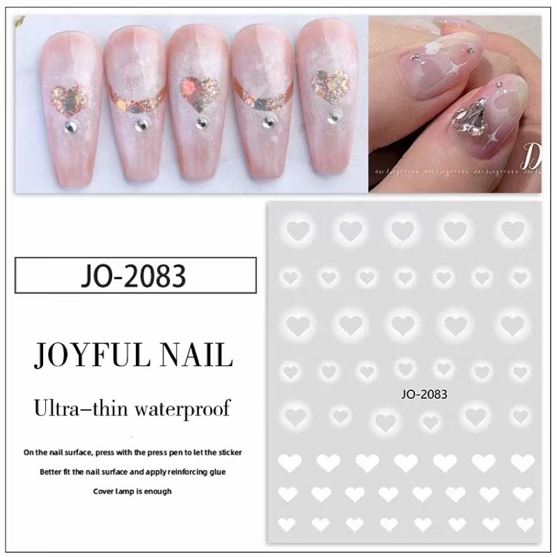 sticker miếng dán trang trí móng tay nail mẫu mới lấp lánh