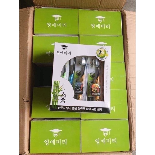 Bàn chải đánh răng than tre