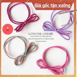 [combo 2 dây buộc tóc]ưDây chun buộc tóc vải hoa cúc hàn quốc nhiều màu giao màu ngẫu nhiên deal 1k