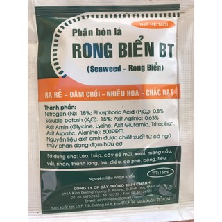 Phân bón lá giúp ra rễ, đâm chồi, ra hoa, chắc hạt-  Rong Biển 15ml