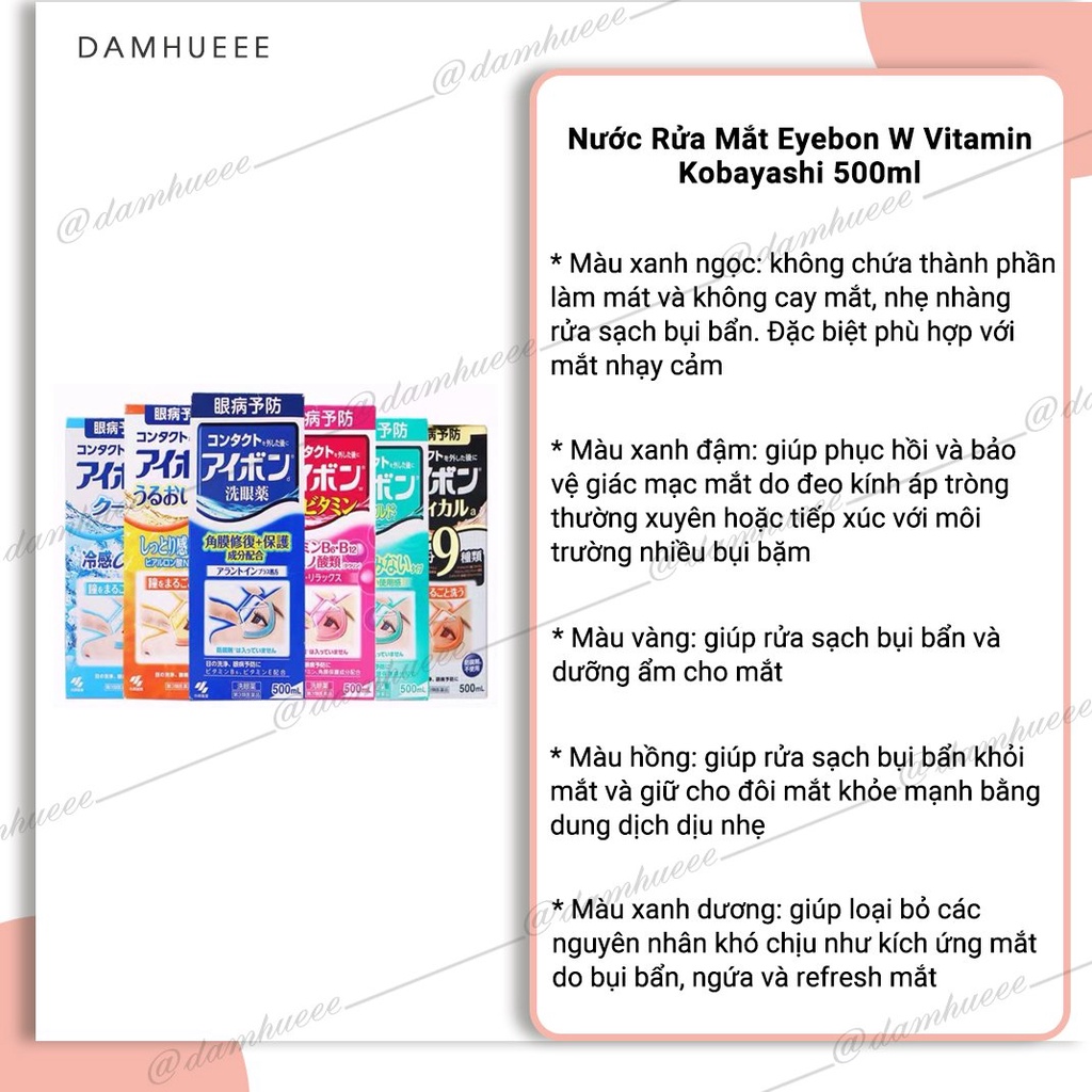 Nước rửa mắt Eyebon (có kèm bill)