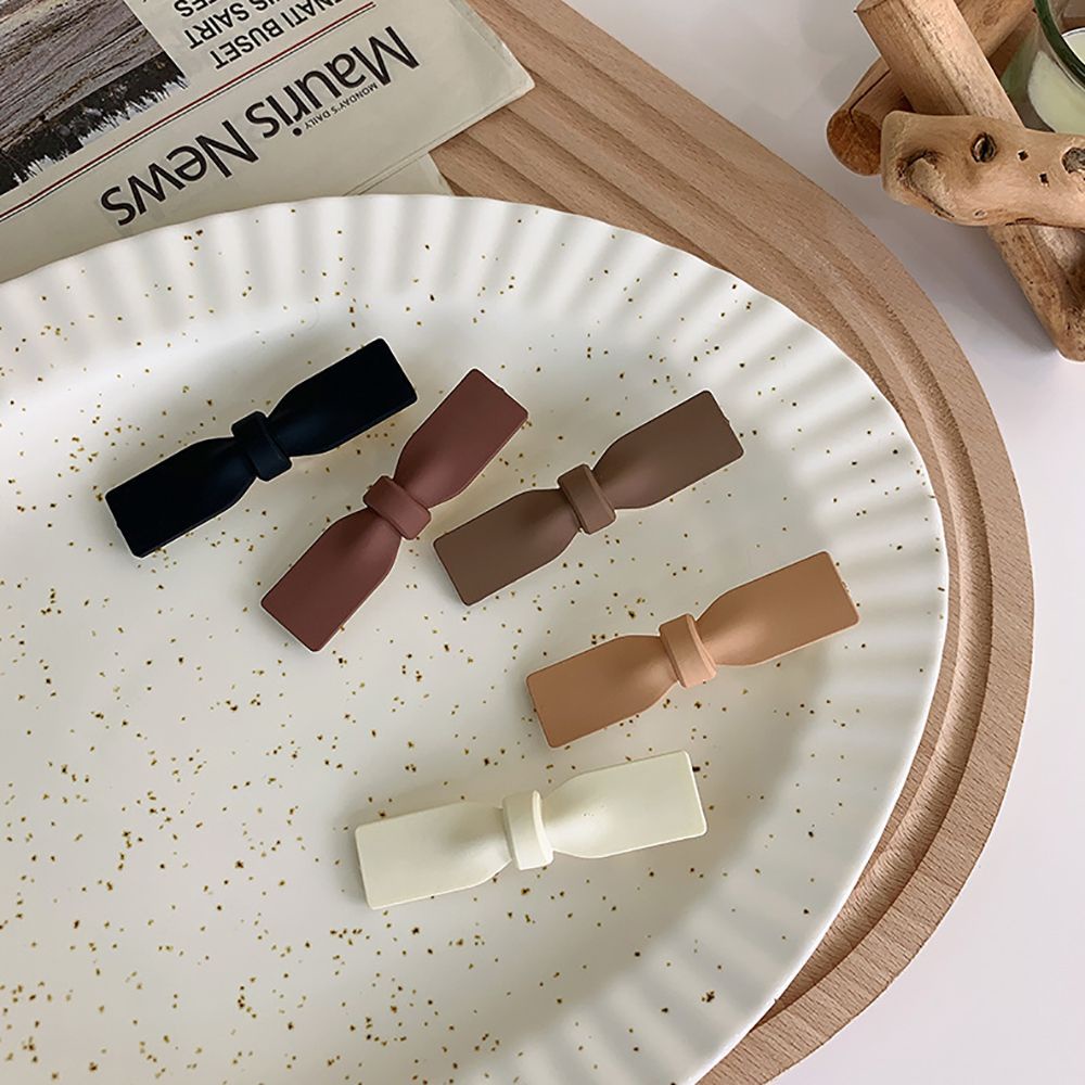 Kẹp tóc nơ phong cách Hàn Quốc cổ điển dễ thương dành cho bạn nữ