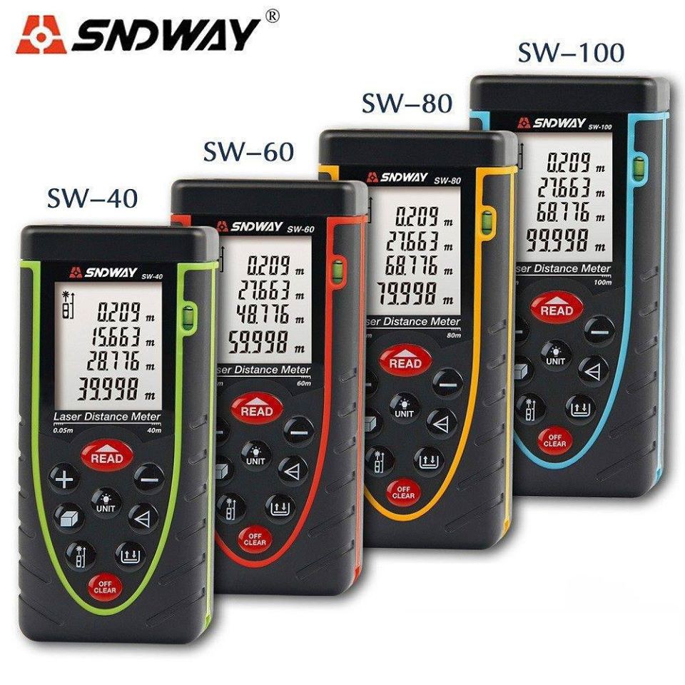[CHÍNH HÃNG SNDWAY]Thước đo khoảng cách laser SNDWAY H-D510/H-D710/SW40/SW50/SW60/SW80/SW100