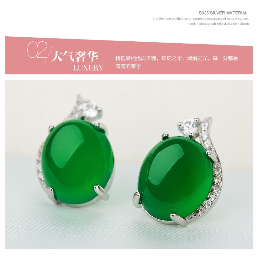 Khuyên Tai Đính Ngọc Thời Trang Hàn Quốc Dành Cho Nữ