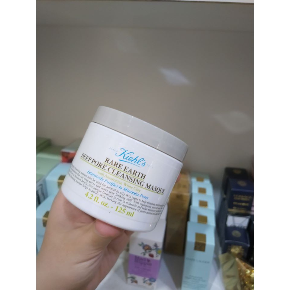 Mặt Nạ Đất Sét Kiehls Rare Earth Deep Pore Cleansing Masque 125ml dành cho da dầu mụn ẩn