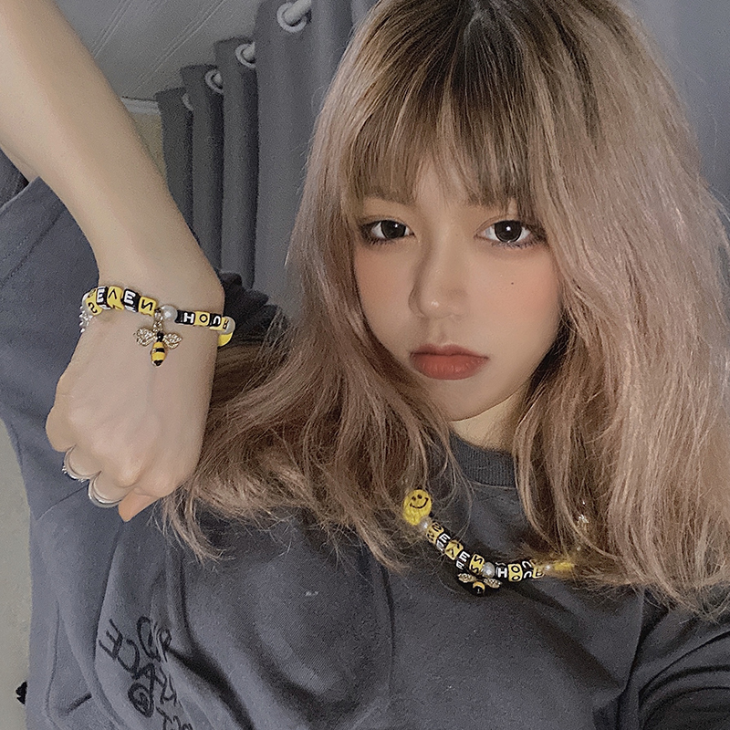 Dây Chuyền Mặt Hình Con Ong Nhỏ Đính Đá Phong Cách Hip Hop Dành Cho Nam Và Nữ 22683