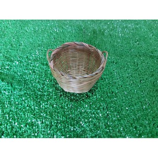 Giỏ mây tre, cần xé nhí (mini) - Phụ kiện trang trí, chụp hình