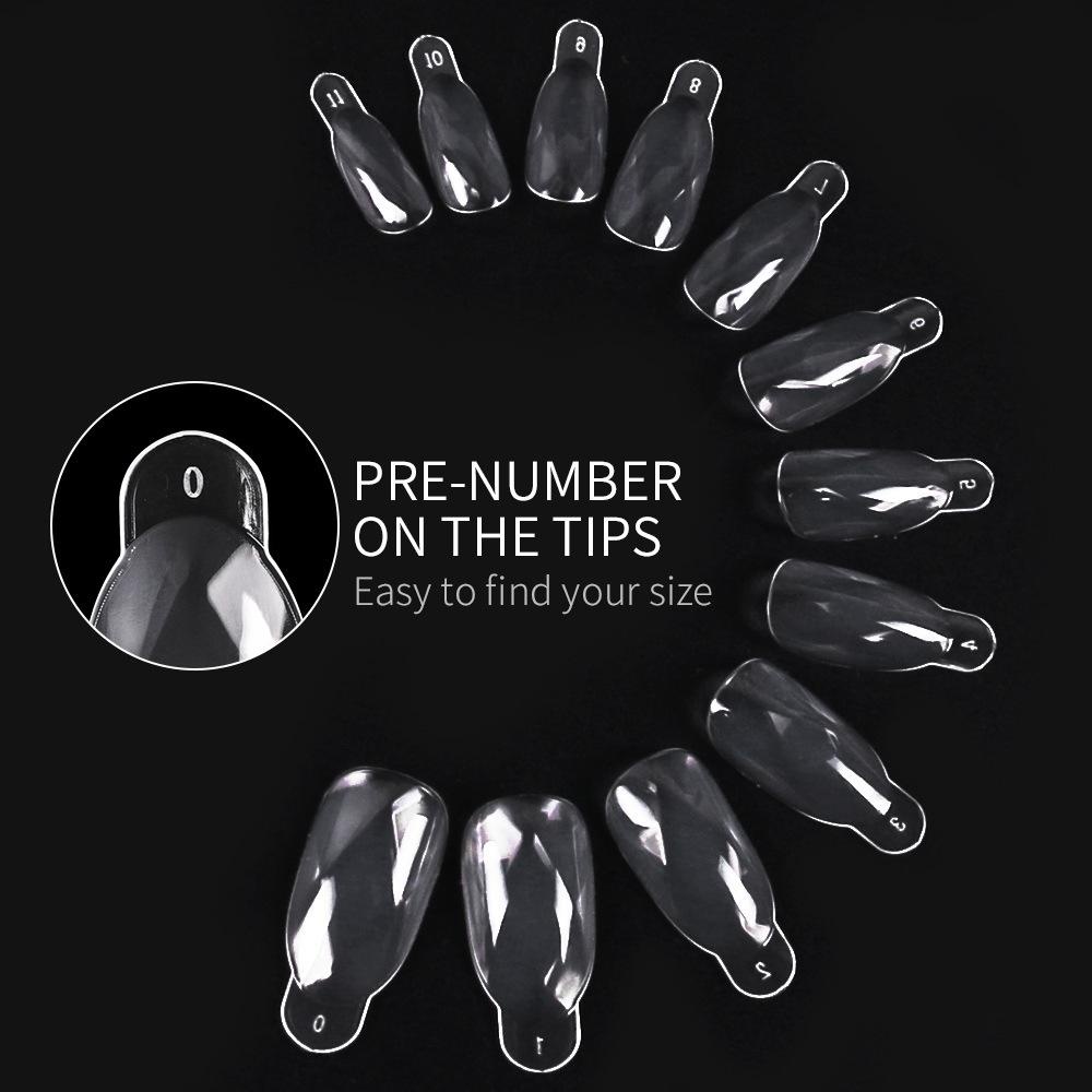 Khuôn Gel Acrylic 12 Kích Thước Hỗ Trợ Nối Móng Tay Chuyên Dụng DIY