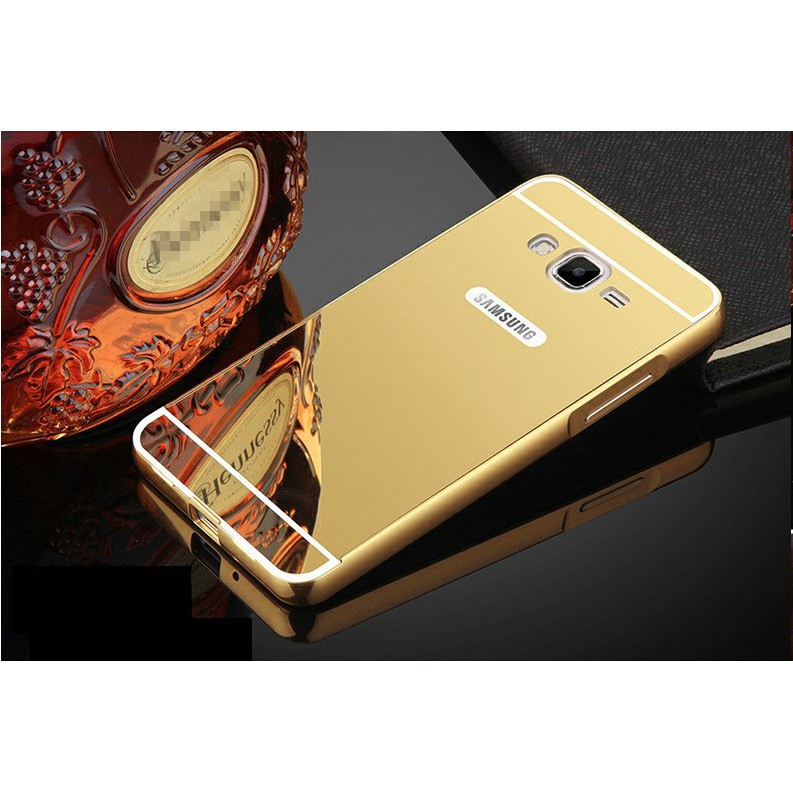 Ốp lưng viền kim loại lưng gương bóng cho Samsung Galaxy Grand Prime G530.