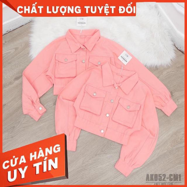 Khoác kaki jacket croptop jeans kaki dày đẹp- hình thật chính chủ | BigBuy360 - bigbuy360.vn