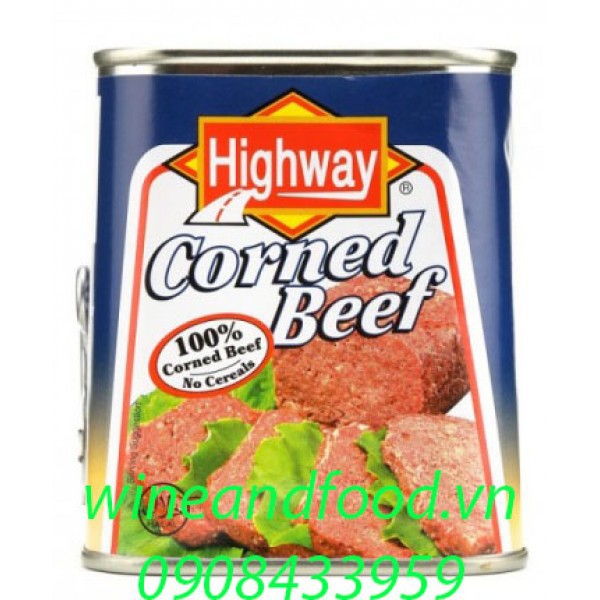 (DATE 12 THÁNG) THỊT BÒ HỘP HIGHWAY CORNED BEEF 340GR CHIÍNH HÃNG - 6759