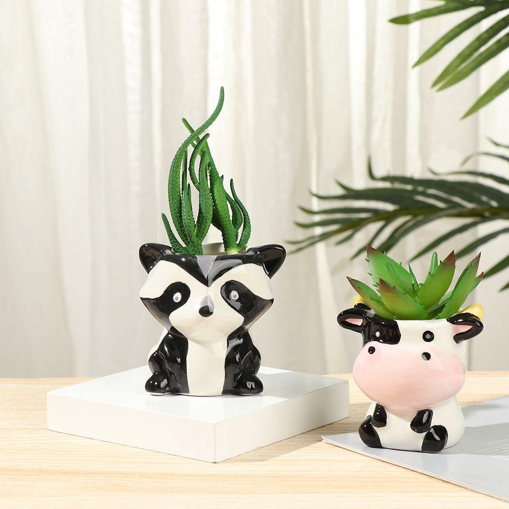 Chậu Cây Mini Hình Hoạt Hình Dùng Trang Trí Sân Vườn