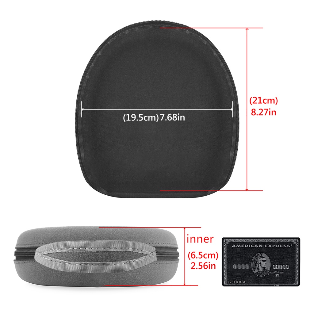 BOSE Geekria Túi Đựng Tai Nghe Siêu Mỏng Cho b & o h95, h9, h9i, sony wh1000xm5 wh1000xm3, Boss qc