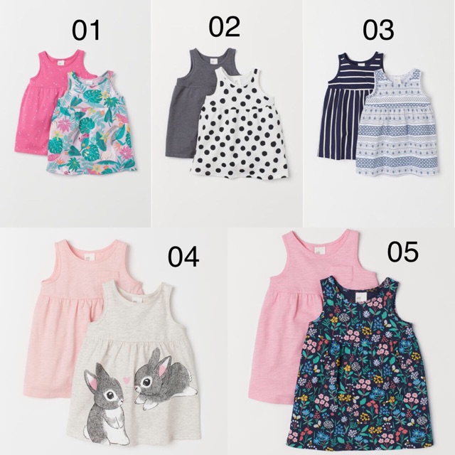 Set 2 váy cotton H&M