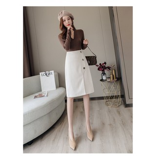 *❣️FREESHIP❣️CHÂN VÁY CHỮ A 3 NÚT