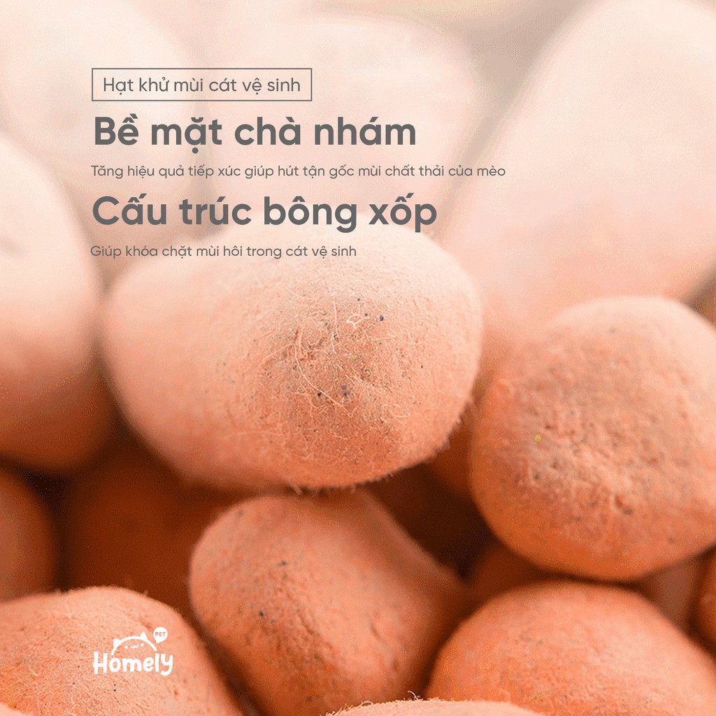 Hạt Khử Mùi Cature Viên Thơm Khử Mùi Diệt Khuẩn Cát Vệ Sinh Mèo hộp 640ml - Homely Pet