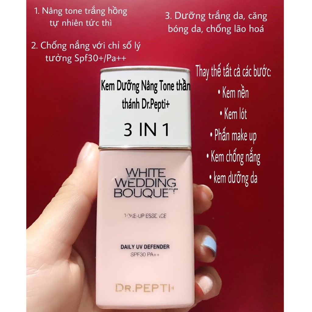 Kem dưỡng da ban ngày Tone Up Dr.pepti 3in1