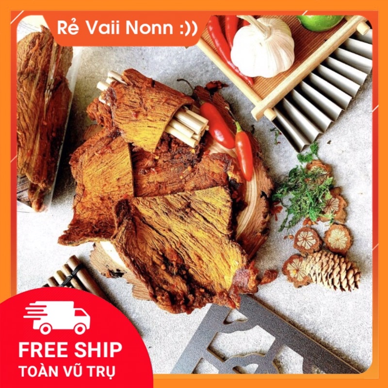 Khô bò miếng 250gr thượng hạng cay ngon bừng vị