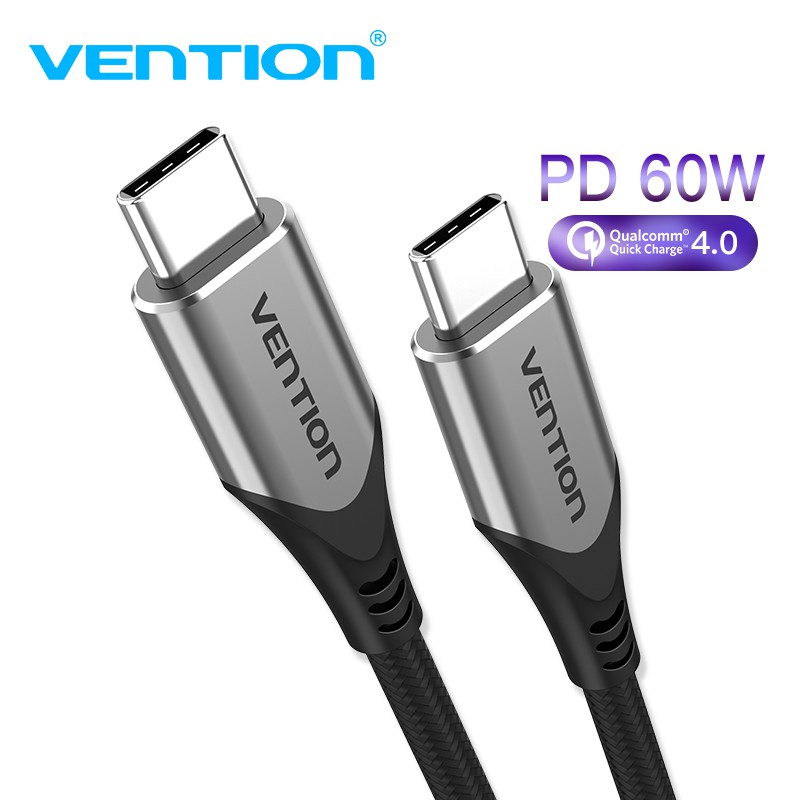 Cáp Sạc Nhanh Vention 3A Cổng USB 3.1 Type C 5Gbps Tốc Độ Truyền Cao