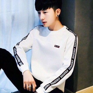 Áo Thun Dài tay Chữ Dọc Tay Hàn Quốc Chất Đẹp -fashionstarno1