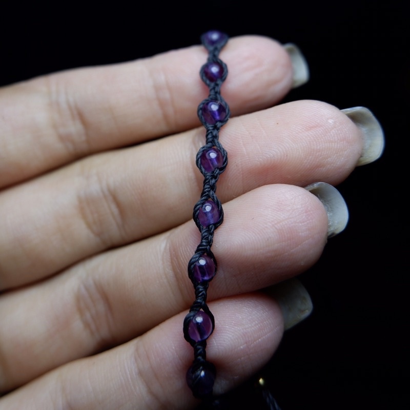 [Amethyst,Garnet] Vòng tay handmade đá thiên nhiên