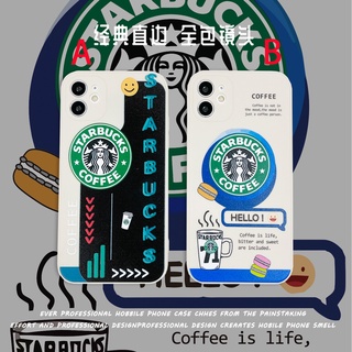 Ốp điện thoại mềm chống sốc in hình Starbucks thời trang thích hợp cho iPhone 13 6 7 8 Plus SE 2020 11 12 X XS MAX XR