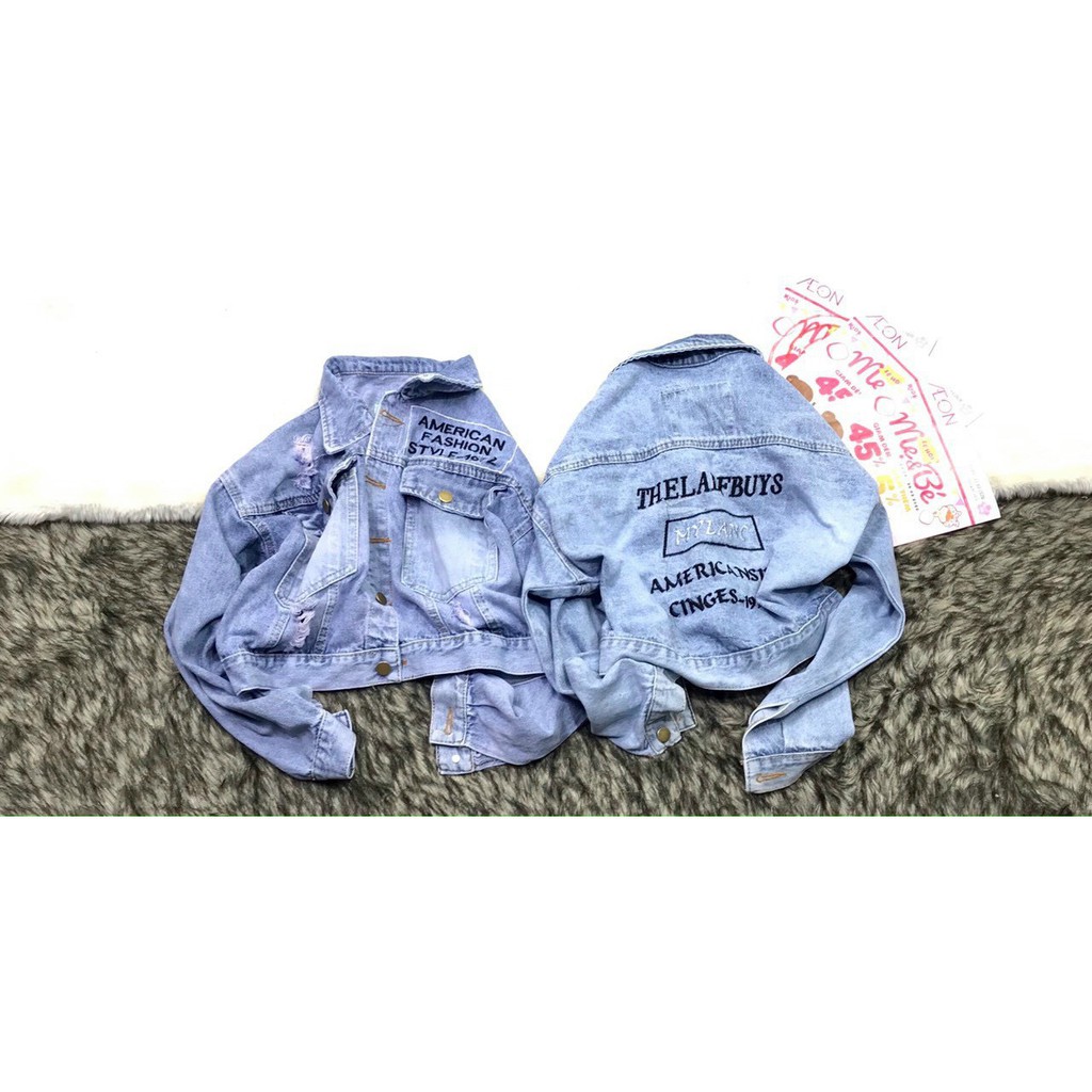 [ HÀNG CAO CẤP] ÁO KHOÁC JEANS NỮ FREESIZE DƯỚI 58kg | BigBuy360 - bigbuy360.vn
