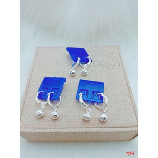 Bông tai trẻ em bạc ta