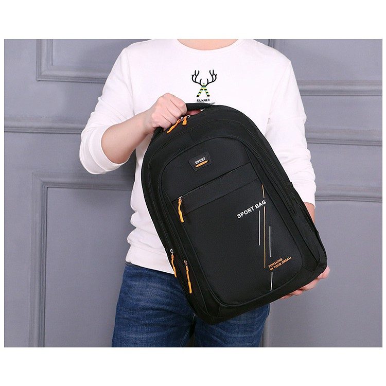 Balo Laptop SPORT BAG Nam Nữ Thời Trang chất liệu cao cấp,có nhiều ngăn chứa được laptop 17 inch, Túi ba lô nhiều ngăn